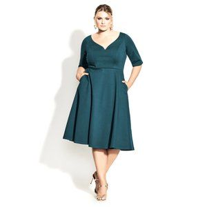 NWT City Chic Dress Cute Girl Alpine M = 18 = 2X